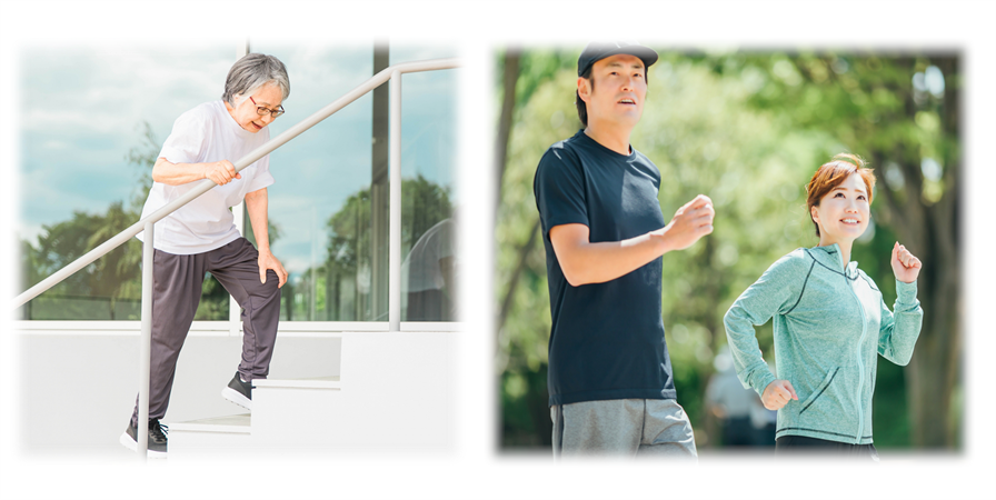 姿勢矯正と歩き方矯正トレーニングで、高齢者の歩行訓練や子供から大人の理想の歩行姿勢づくりまで使えます